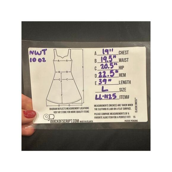 NWT $225 Vince Mock Neck Pima Cotton Shift Dress w/ Tie @ Waist, Sz L (LL-1125) - Picture 8 of 8